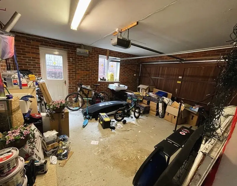 Garage before conversion, used for storage